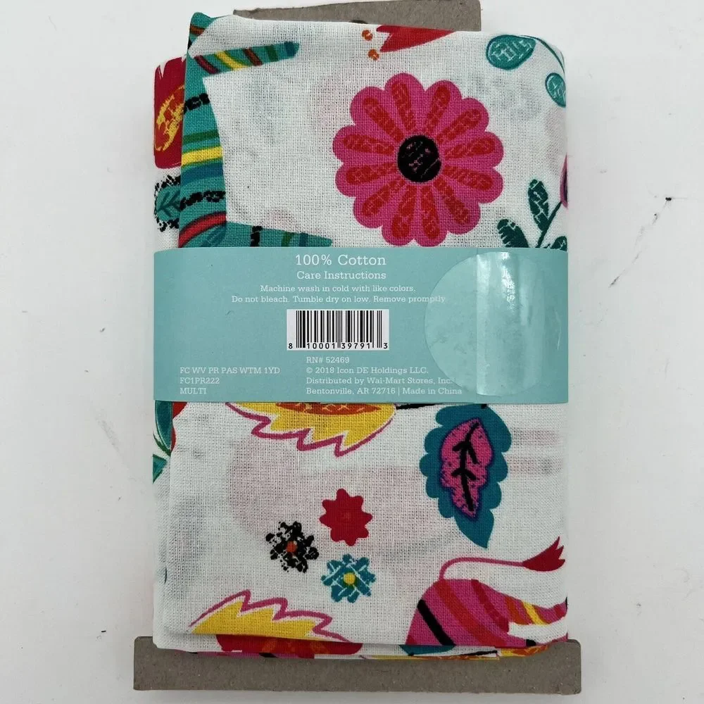 Waverly Inspirations Fabric Floral 1 Yard 36x44 in 100% Cotton New‎ on Card